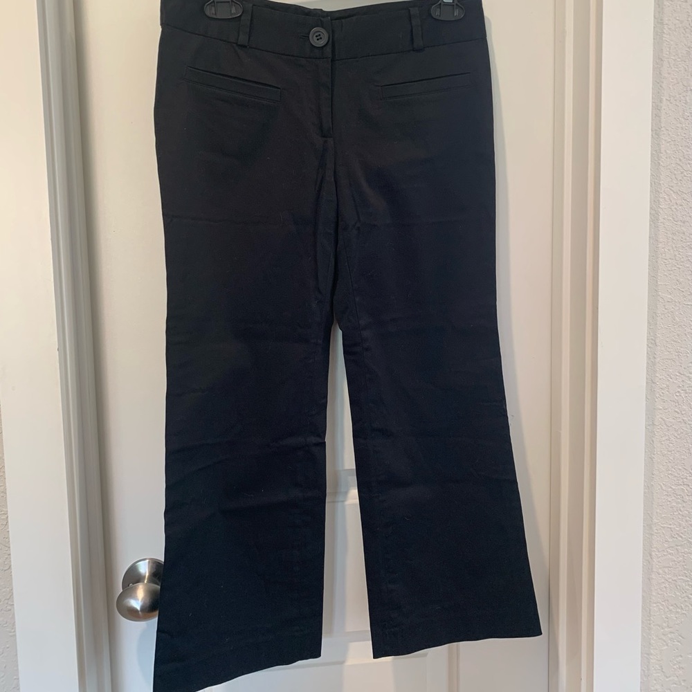 Zara Basic Black Cropped Pant